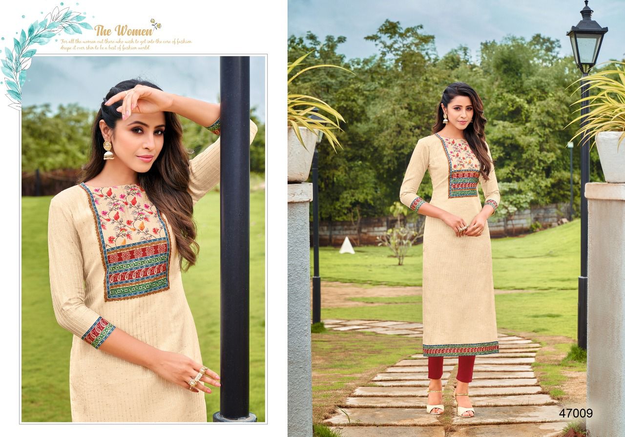 Kapil Trendz Kissmiss Ethnic Wear Wholesale Kurti Collection